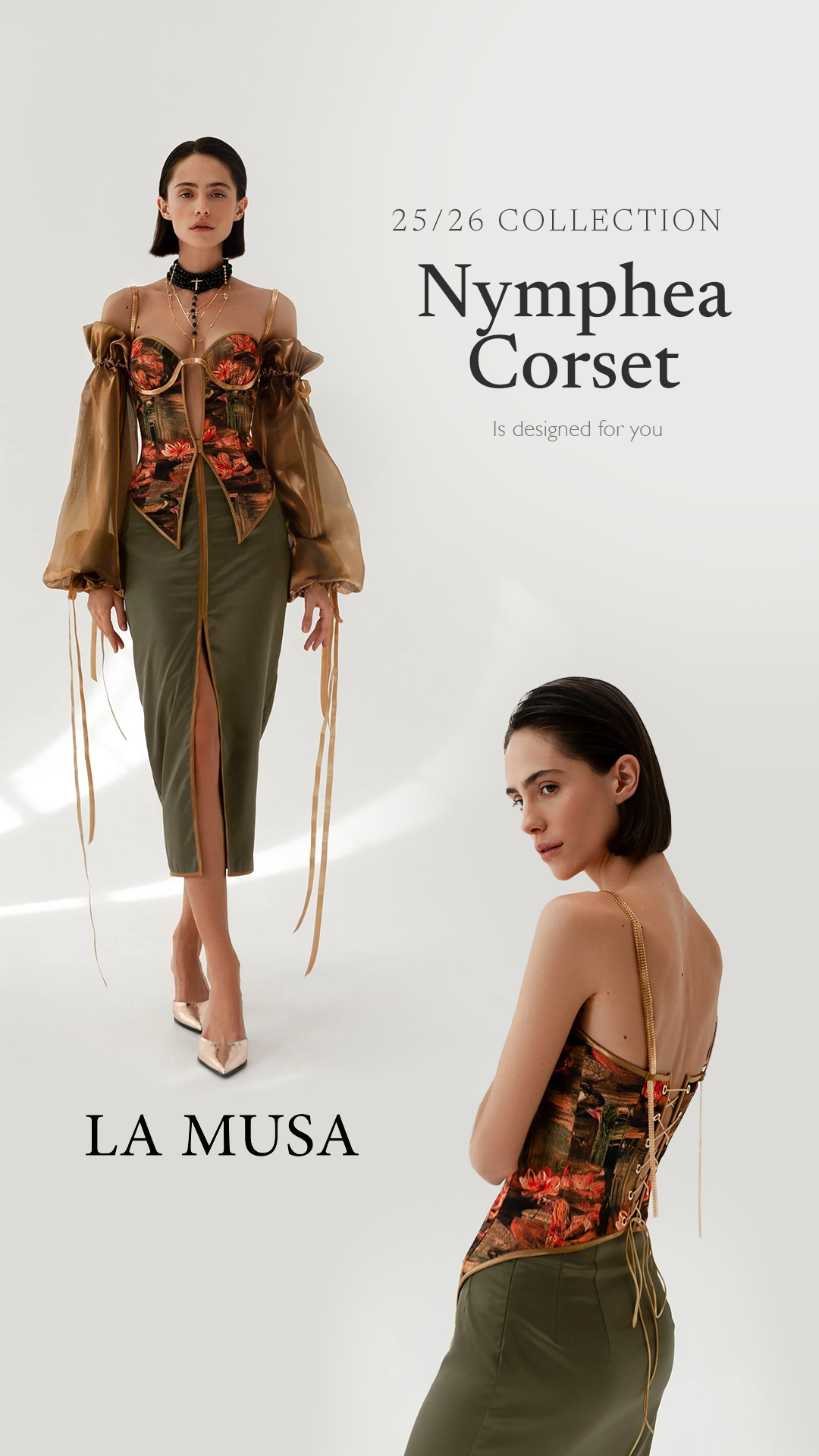 Lookbook static · Nymphea corset 25/26