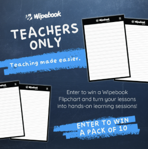 Wipebook — Teachers Only · chalkboard giveaway