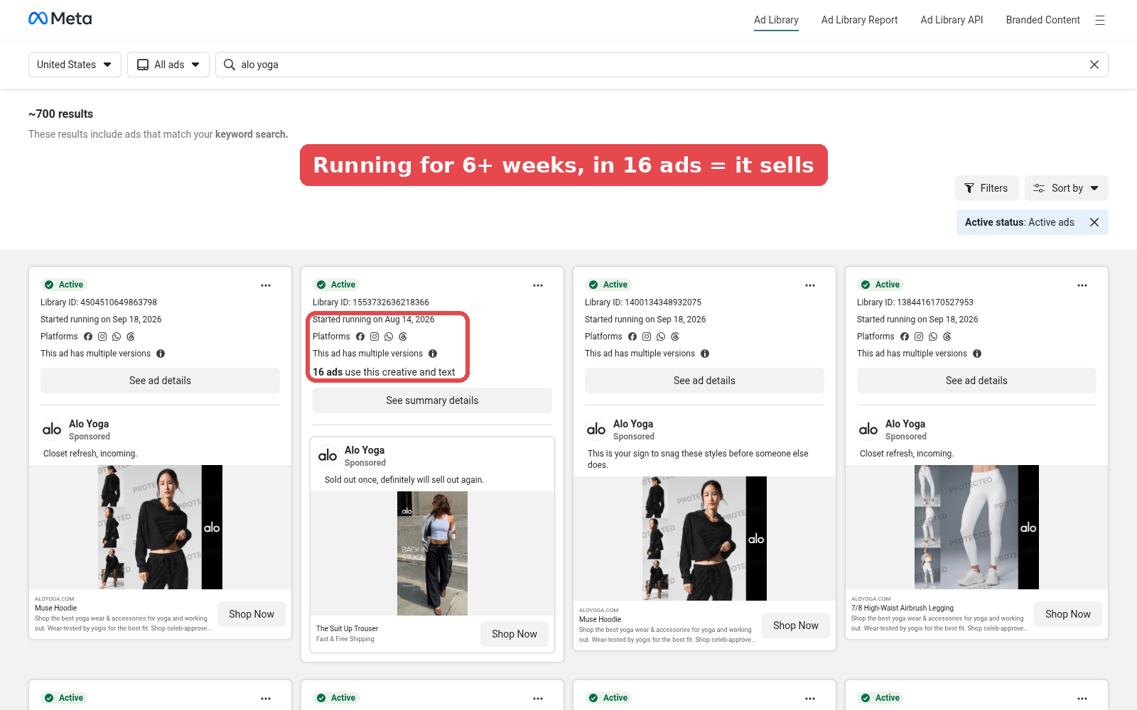 Competitor ad-library research