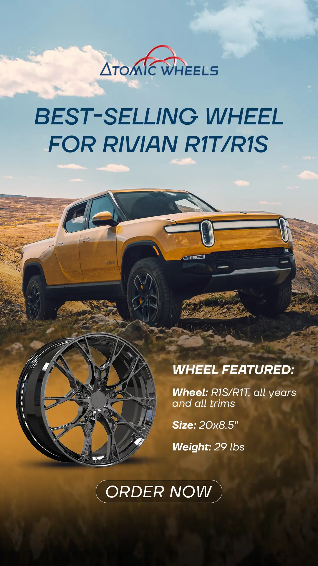 Найпопулярніші диски · Rivian R1T/R1S